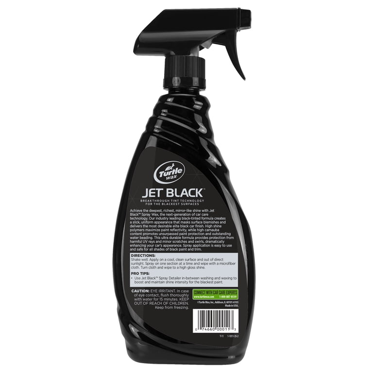 Turtle Wax Black Spray Wax, Deep Shine, Scratch Filler, Water