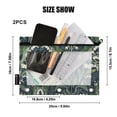 thumbnail image 4 of FORMRS 2 Pack Pencil Pouch for 3 Ring Binder with Clear Window Zipper Pen Case Stationery Organizer, Dark Green Flowers Pattern, 4 of 6