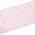 thumbnail image 2 of Light Weight Floral Sheer Lace Table Runner / Wedding Table Top Décor (Pack of 8) Pink, 2 of 2