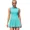 green, variant on Attraco Women Tennis Dresses Ribbed Polo Tennis Dress Half Zip Pleated Workout Dress with Built in Shorts and Bra