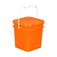 thumbnail image 1 of QualitChoice 4L Square Bucket Heavy Duty for Transparent Construction Organization Car Washing Garage, 1 of 6