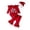 Red, variant on Outfits for Infant Boys Christmas Long Sleeve Letter Prints Romper Long Pants Hat Outfits Sets Size 9-12 Months ,Green