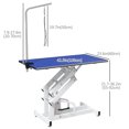 thumbnail image 2 of PawHut Blue Hydraulic Dog Grooming Table | 42.5" Non-Slip Surface | Height Adjustable 21.7"-36.2" | Includes Grooming Arm & Loop | Steel Frame for Home & Professional Use, 2 of 7