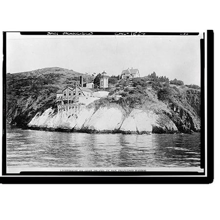 Historic Print, Yerba Buena Lighthouse Buildings, Yerba Buena Island, San Francisco, San Francisco County, CA, 18" x 24"