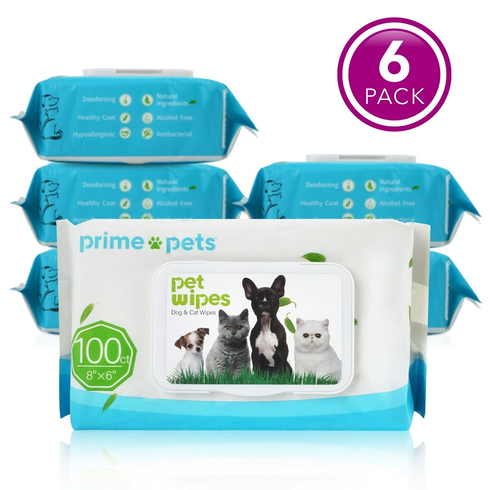 6 Packs Pet Grooming Wipes for Dogs & Cats，FragranceFree