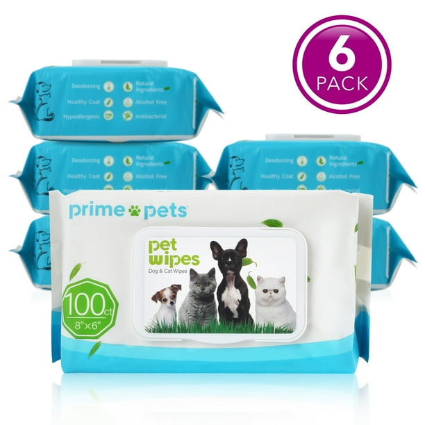 6 Packs Pet Grooming Wipes for Dogs & Cats，FragranceFree