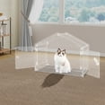 thumbnail image 3 of Acrylic 68×40×54cm Kennel Fully Transparent Indoor Pet Cage Small Dog Cat Nest Cage, 3 of 8