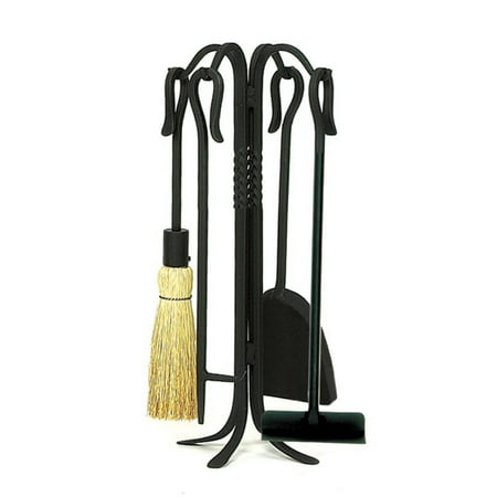 - Minuteman International Shepherds Hook 5 Piece Fireplace Tool Set