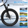 thumbnail image 6 of SKIRAI 20" Kids Electric Bike, Ages 6–10, 250W 400W Peak Motor, 15.5 MPH 3-Speed, TÜV Certified 25-Mile Range, Magnesium Frame, as a Gift for Boys Girls (Black), 6 of 11