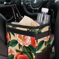 thumbnail image 6 of Peach Foldable Car Trash Can with Lid, Leak-Proof Mini Trash Can, Hanging Storage Bag - Car Trash Bin for Clean and Organized Rides, 6 of 6
