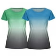 thumbnail image 5 of Womens Summer Tops Tie Dye Short Sleeve V Neck T Shirts Tee, 5 of 10