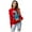 Red, variant on Wang6 Christmas Sweaters for Women Trendy Long Sleeve Blue Knits Fall Winter Crew Neck Xmas Snowflake Snowman Printed Knit Pullovers Tops Red S