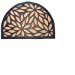 thumbnail image 3 of Imports Décor 866SMT Synthétique Demi Rond Tapis de Porte, 16" x 24", Brun, 3 of 10