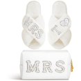 thumbnail image 1 of Zapatillas Xtinmee con inicial de boda personalizada para novia MRS, 1 of 6