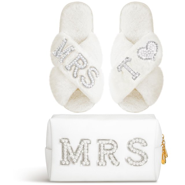 Zapatillas Xtinmee con inicial de boda personalizada para novia MRS