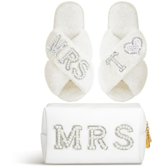 Zapatillas Xtinmee con inicial de boda personalizada para novia MRS