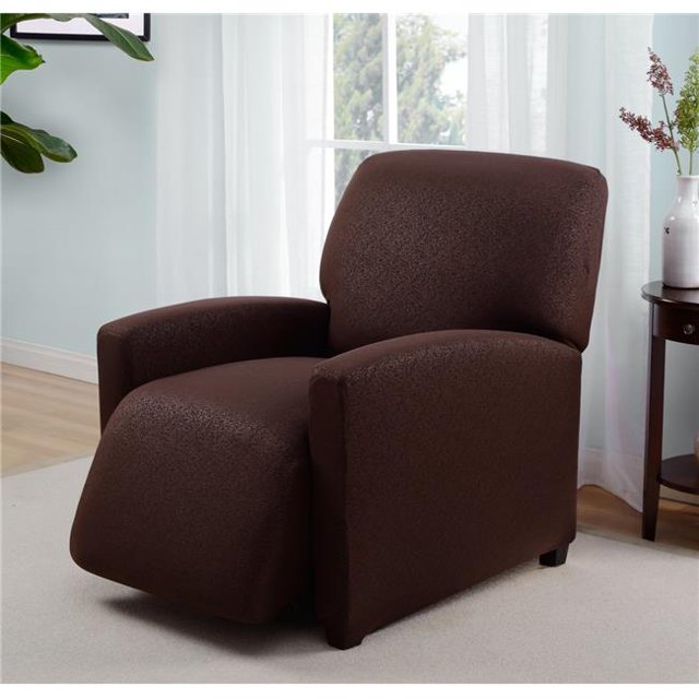 Madison ING-LGRECL-BN Kathy Ireland Ingenue Large Recliner Slipcover, Brown