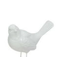 thumbnail image 4 of 6 Inch Bird Figurine Set of 2 - Resin - Modern Style Sculpture - White Finish, 4 of 5