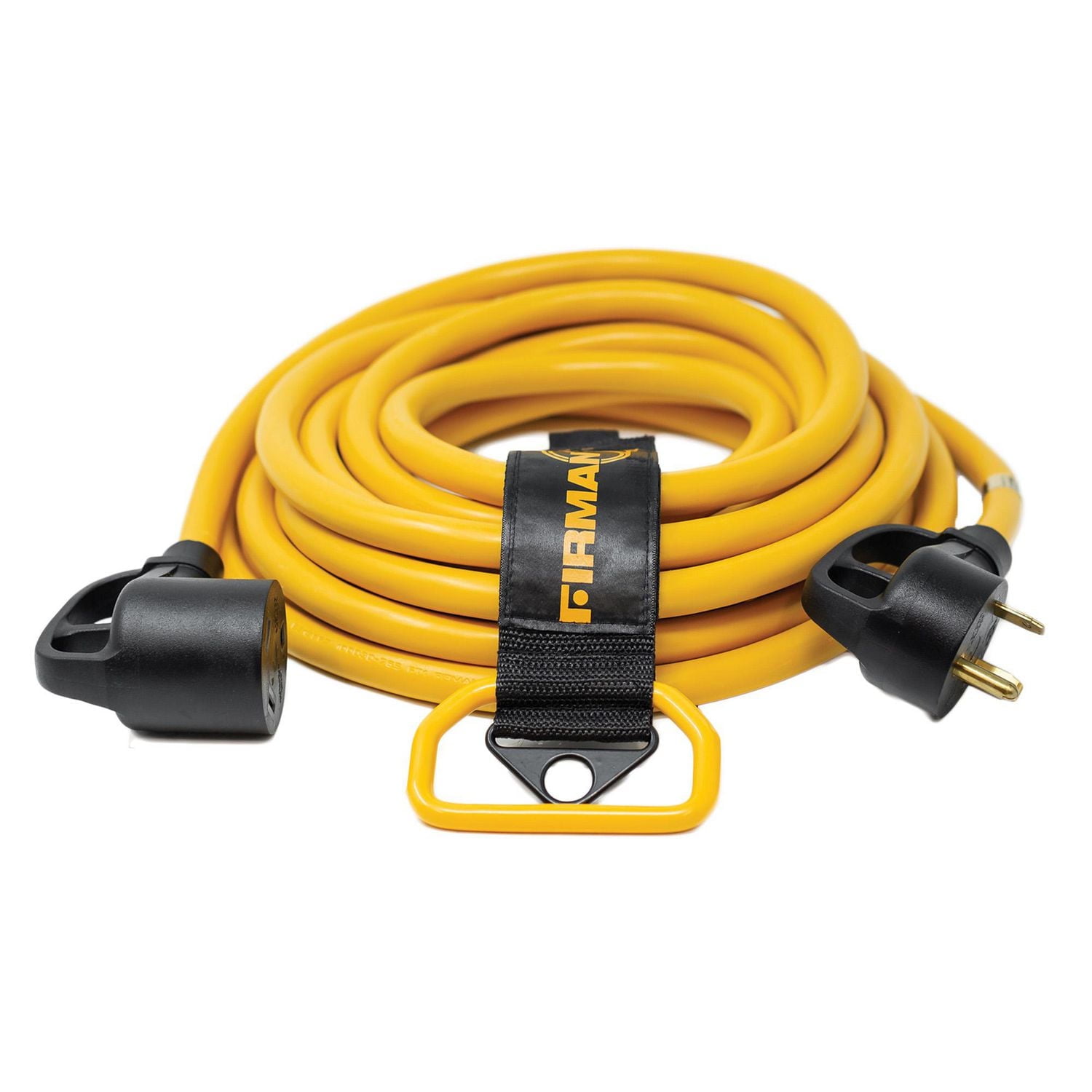 FIRMAN 25' Heavy Duty TT-30P to TT-30R Power Cord With Storage Strap