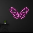 thumbnail image 3 of Handmadetneonsign Custom Butterfly Neon Sign, Butterfly Wings LED Light, Fairy Wings Neon Lights, 3 of 5