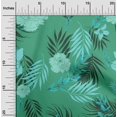 thumbnail image 2 of oneOone Rayon Sea Green Fabric Florals Craft Projects Decor Fabric Printed By The Yard 56 Inch Wide, 2 of 4