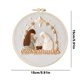thumbnail image 4 of Kits Bordado Punto Cruz Con Gantero Nativity Hilo Tela Aro, 4 of 9