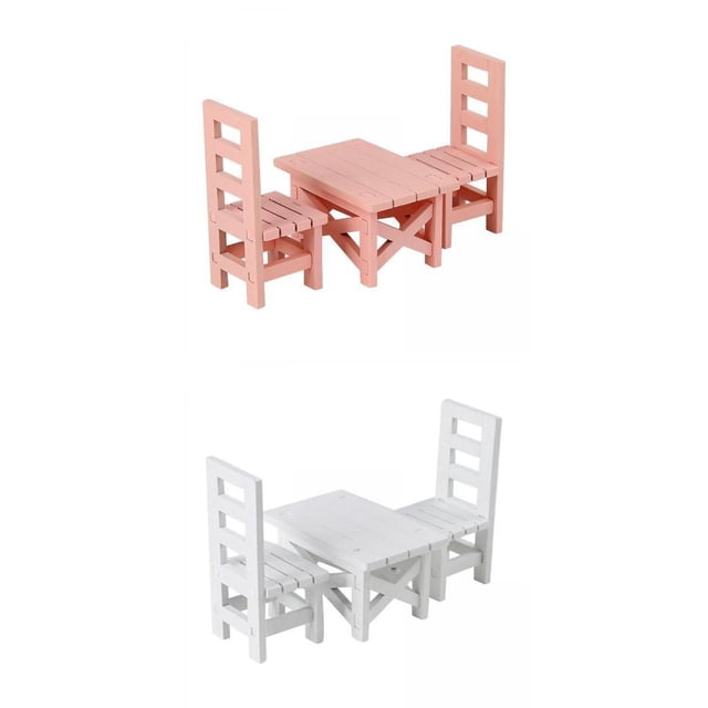 Set de Mobiliario de Madera para Muñecas en Escala 1:12