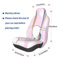 thumbnail image 3 of Fotbe Aerial Yoga for Unicorn Funda para Asiento de Auto con Estampado – Impermeable y Antisudor – Ajuste Universal, Lavable a Máquina, Antideslizante (1 Pieza), 3 of 5