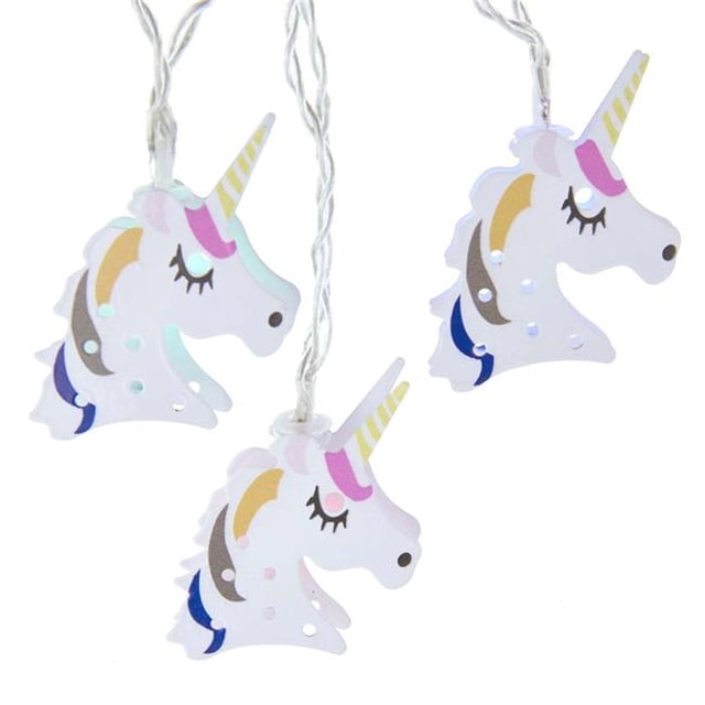 Kurt S. Adler USB1002 Battery-Operated 10-Light USB Metal Unicorn Light Set