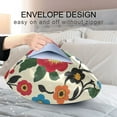 thumbnail image 4 of Yayeee Pillowcase Standard Size Set of 2 Satin Wrinkle Resistant Pillow Case, Vibrant Floral, 4 of 7