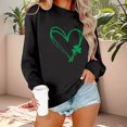 thumbnail image 2 of Chandail Graphique Trèfle de la Saint-Patrick pour Femmes 2026 Tendance à Manches Longues Col Rond Chandail Femmes chandail, 2 of 6