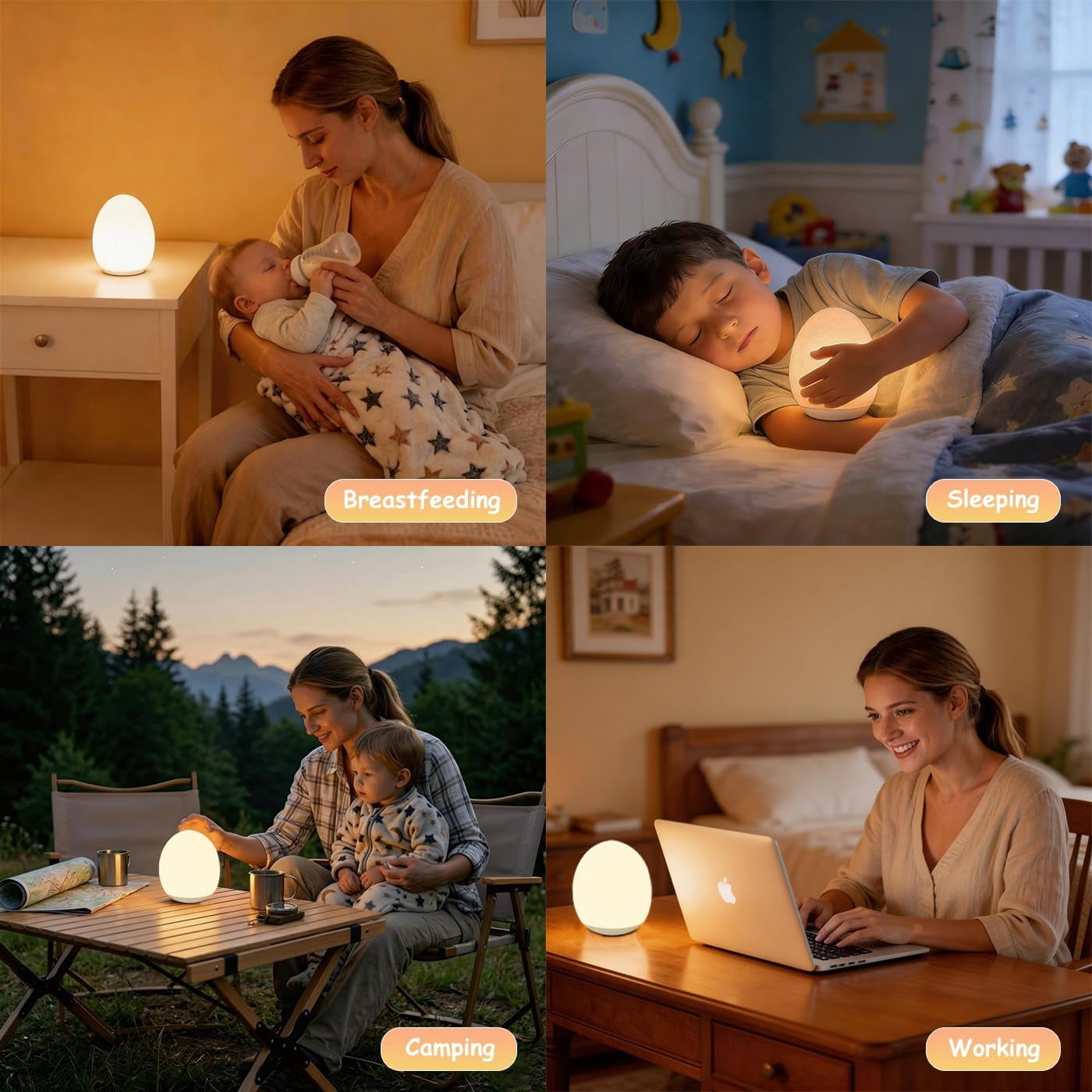 Night Light for Kids,Egg Night Light Light with 7 Colors Changing Mode & 30-Min Timer Portable Nursery Night Lamp forBaby Nursery & Kids Bedroom,DIY Hand-Painted Custom Lamp