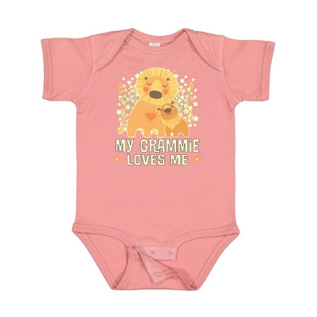 

Inktastic Grammie Loves Me Gift Baby Boy or Baby Girl Bodysuit