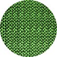 thumbnail image 1 of Ahgly Company Indoor Round Abstract Green Modern Area Rugs, 4' Round, 1 of 4
