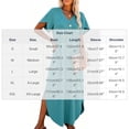 thumbnail image 4 of SAWOBUUN Womens Casual Maxi Dress V Neck Short Sleeve Loose Fit Summer Beach Vacation Long Dress with Pockets, 4 of 9