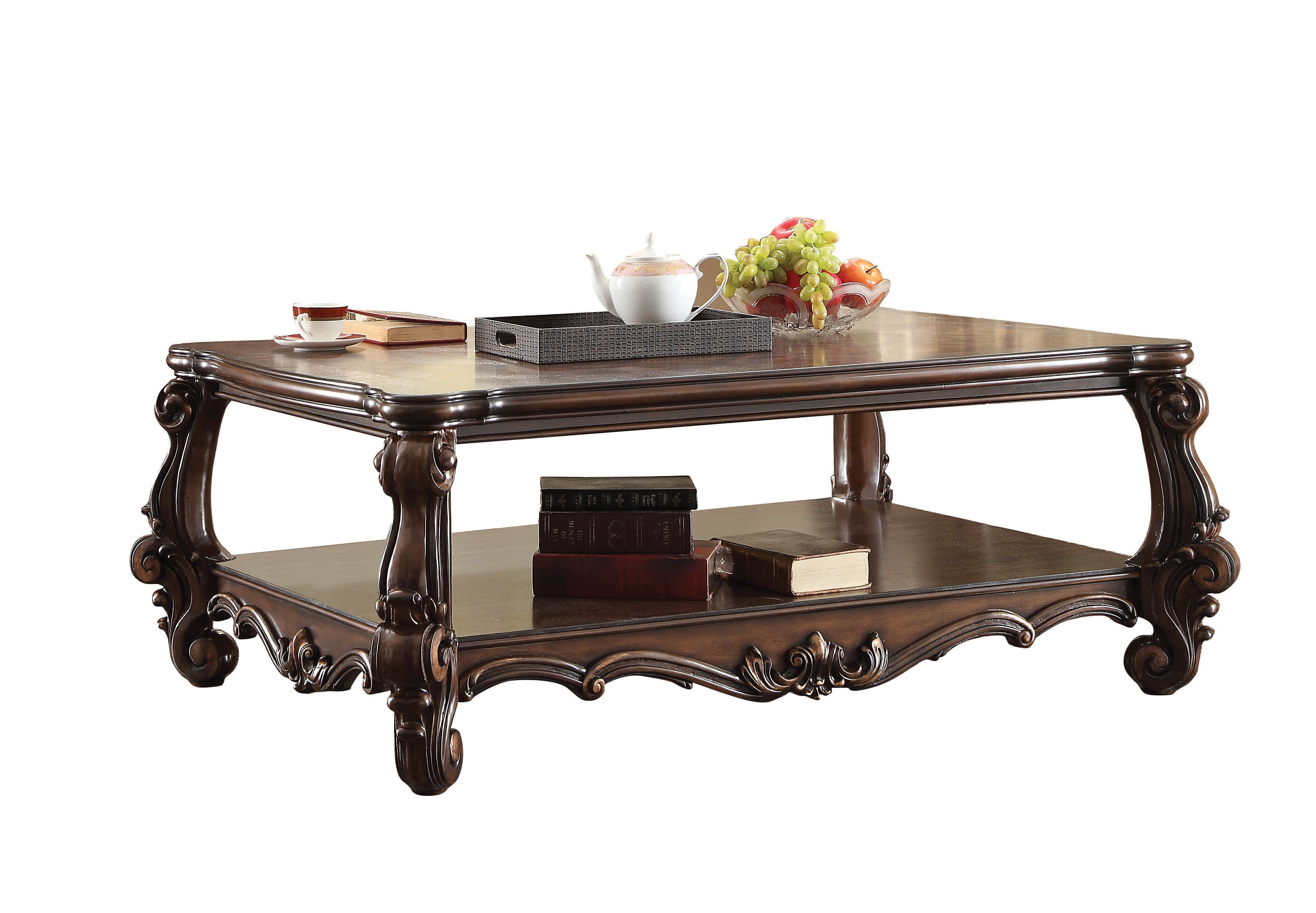 ACME Versailles Coffee Table, Cherry Oak