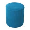thumbnail image 1 of DOLITY Ottoman Cover Stretch Decoration Stool Cover for Apartment Drawing Room Dorm Light Cyan, 1 of 9