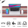 thumbnail image 5 of Long Mouse Pads for Desk,Red Christmas Deer and Snowflake Pattern Desk Mats on Top Of Desks, Desk Mouse Pad Extra Large with 3mm Non-Slip Base and Stitched Edge for Gaming,Office,Work,Home 35.4x15.7in, 5 of 5