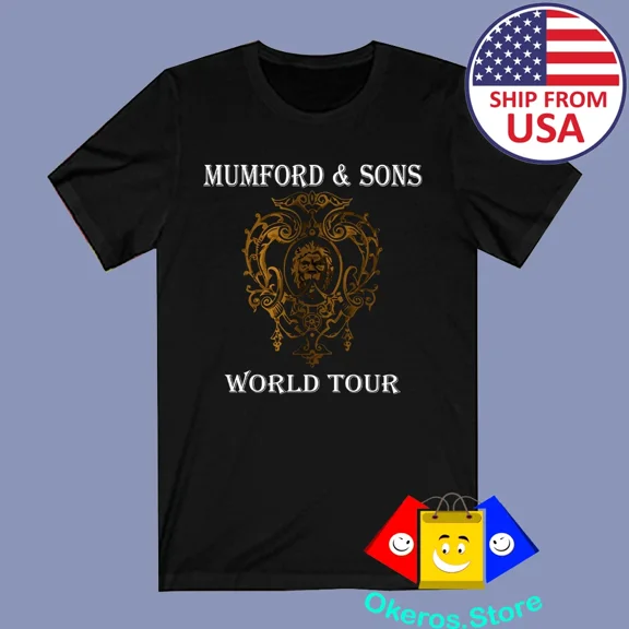 RARE Mumford And Sons World Men's Black Size S to 3XL