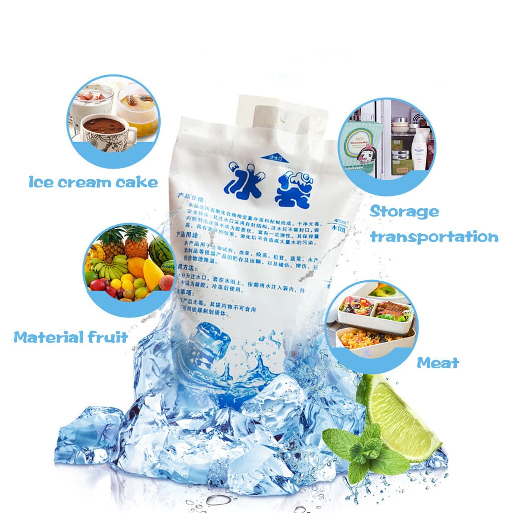 Tunhigl Savings 25PCS Ice Packs Reusable Gel Ice Cooler Pouchs for Food Storage Picnic Cooler Cold Pouchs