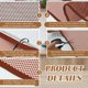 thumbnail image 4 of Red de seguridad para balcón Banister Guard Hosuly de 4,5 x 0,9 m, color marrón, 4 of 6