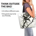 thumbnail image 2 of Disketp Black And White Rose Bolsa Tote Estampada para Mujer, Bolso de Hombro y de Mano para Compras y Viajes, 2 of 8