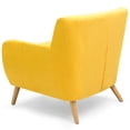 thumbnail image 4 of Best Choice Products Mid-Century Modern Linen Upholstered Button Tufted Accent Chair - Yellow, 4 of 6