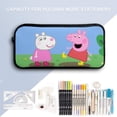 thumbnail image 4 of Happy Little Pig Backpack Three Piece Essentials 17 Inch Bag Lunch Tote Pen Case, 4 of 5