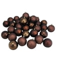 thumbnail image 2 of Northlight Shatterproof 4-Finish Christmas Ball Ornaments 3.25" (80mm) - Brown - 32ct, 2 of 4