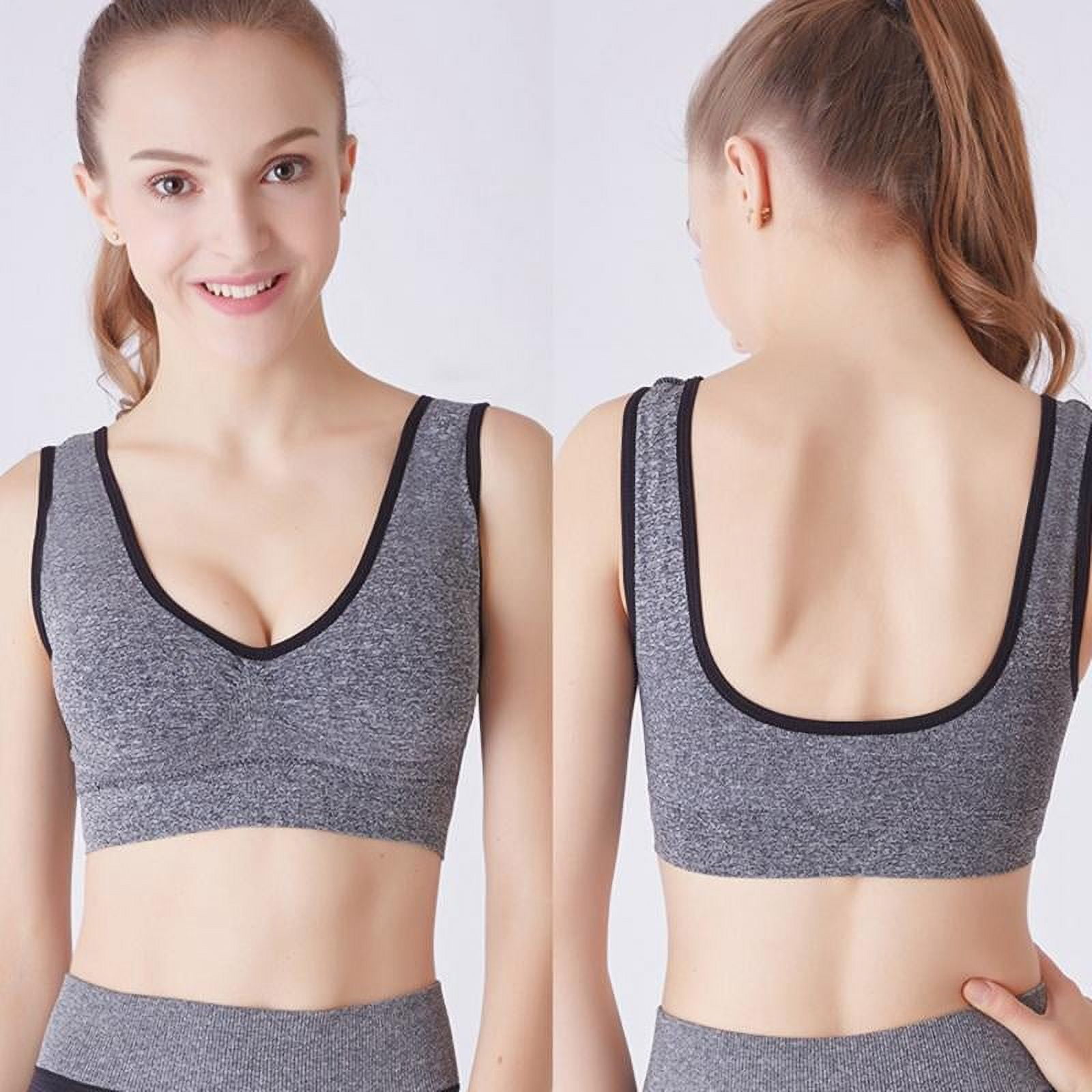 Seamless Removable Cup Sports Bra for Women Fitness Active Wear Shark Tank  Crop Top Invisible Push Up Bras Female Gym Bralette