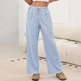thumbnail image 2 of Plaid Pajamas Pants Women Cute Gingham Pants Trendy Cozy Checkered Pjs Casual Drawstring Elastic Pajama Bottoms Trousers Sky Blue L, 2 of 7