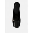 thumbnail image 6 of NEOPLAST Black Patent PU Block Heeled Mules, 6 of 6