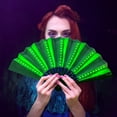 thumbnail image 5 of Specollect Clearance 3Pcs Party LED Hand Fan,Colorful Glowing Handheld Folding Fan with Remote Control for Stage Performance,Birthday Festival,Dance,Wedding,Night,Bar,Club, 5 of 7