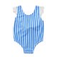 thumbnail image 1 of Honeeladyy - Traje de baño de una pieza a rayas para niñas pequeñas, bikini para playa, 1 of 8